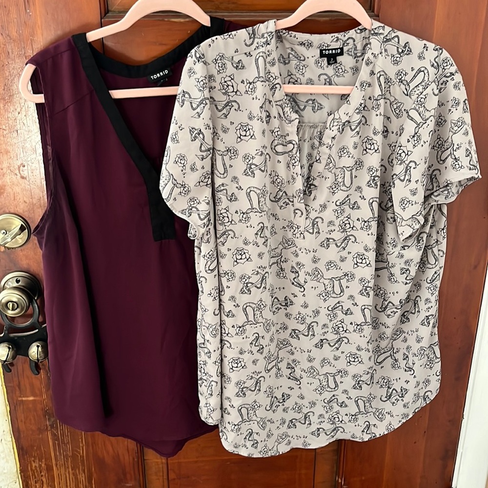 Torrid size 2 Lot of two tops.